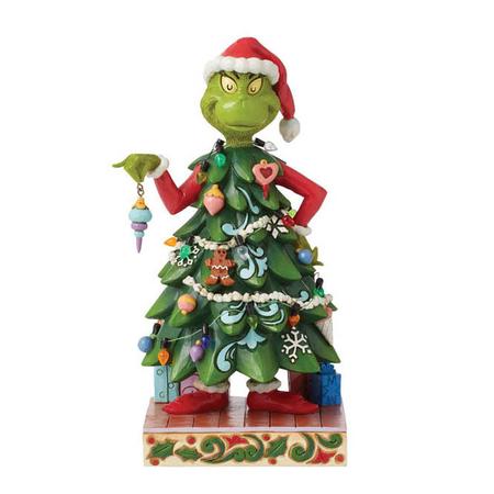 Grinch Dressed as a Tree Figure