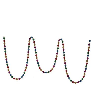 Multicolored Glitter Beaded Garland