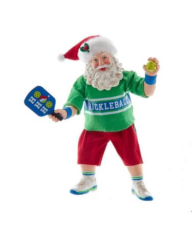 Fabriché Santa Playing Pickleball