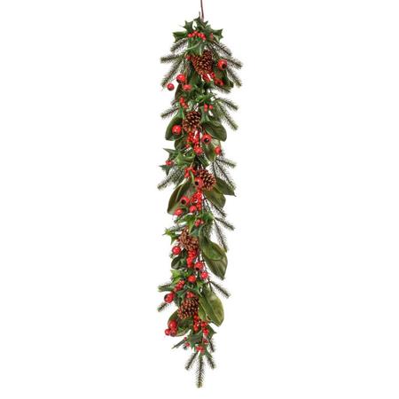 Berry Pine Magnolia Garland 48