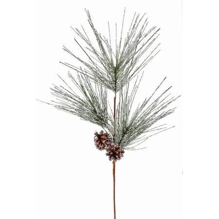 Iced Long Needle Pine Spray 31