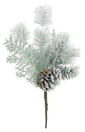 Snowy Pine & Glittered Seed Pick 13