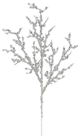 Sequin and Glittered Branch Platinum 19