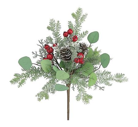 Pine Bundle with Red Berry Pick 18