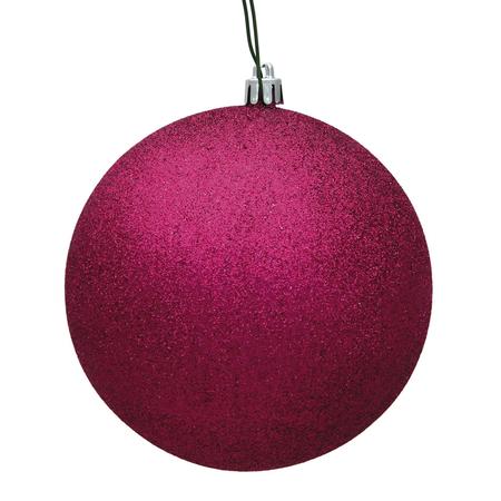 Glitter Ball Ornaments Fuchsia 3