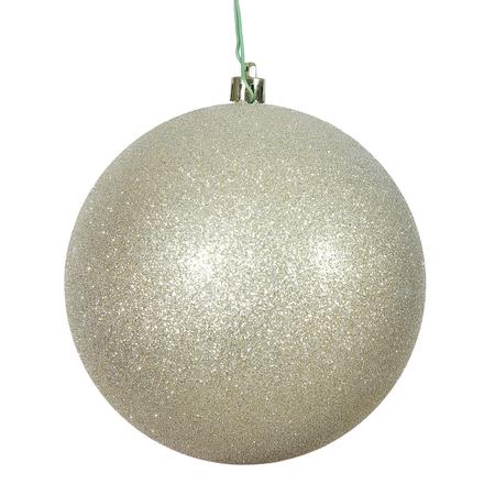 Glitter Ball Ornaments Champagne 3