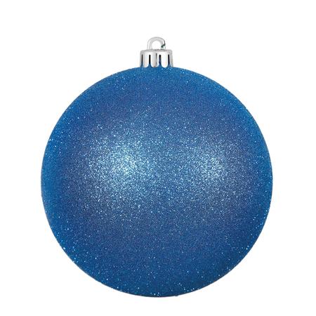 Glitter Ball Ornaments Blue 3