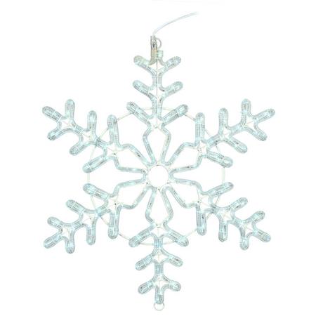 Twinkle Forked Snowflake Pure White LED 24