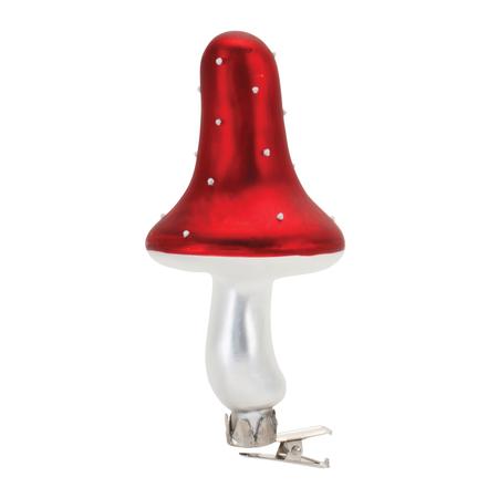 Mushroom Clip Ornament 5.25