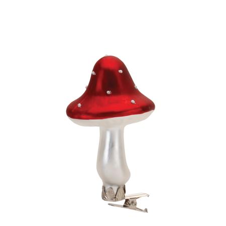 Mushroom Clip Ornament 4.25