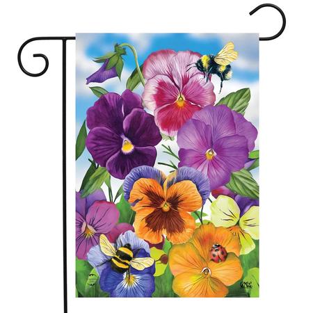 Pansies Seasonal Garden Flag