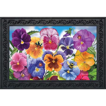 Pansies Spring Doormat