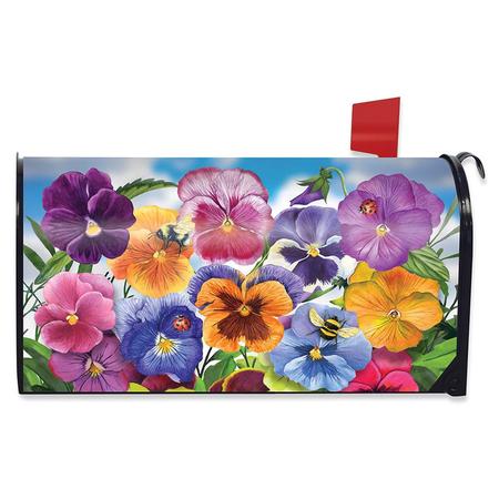 Pansies Spring Mailbox Cover