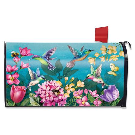 Springtime Hummingbirds Mailbox Cover