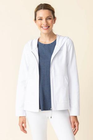 French Terry Jacket White