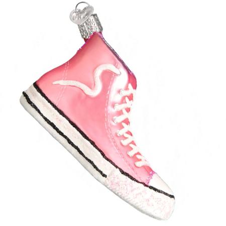 Pink High-Top Sneaker Ornament