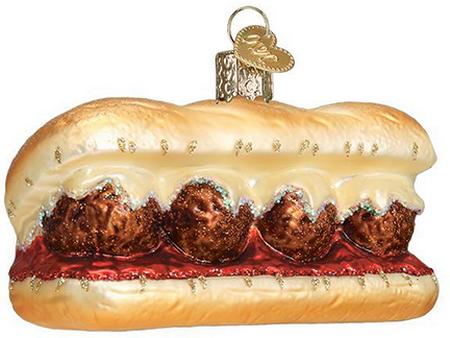 Meatball Sandwich Ornament