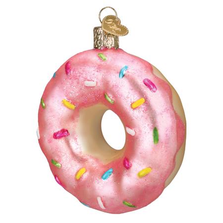 Pink Frosted Donut Ornament