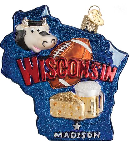 State of Wisconsin Ornament