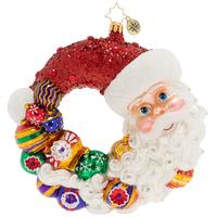 Santa Comes Full Circle Wreath