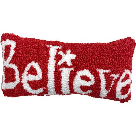 Believe Hooked Pillow